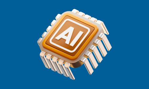 A key on blue background with "AI" label