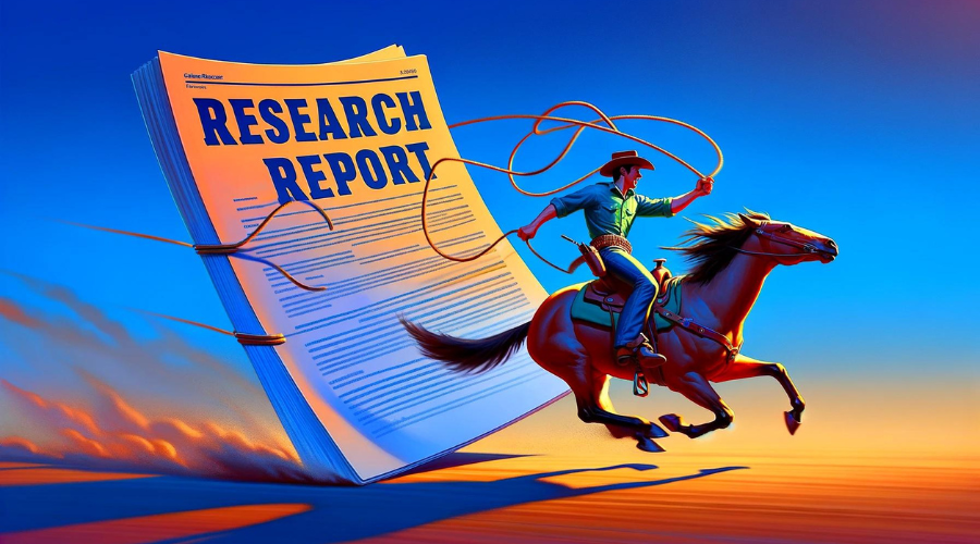 Cowboy lassoing research